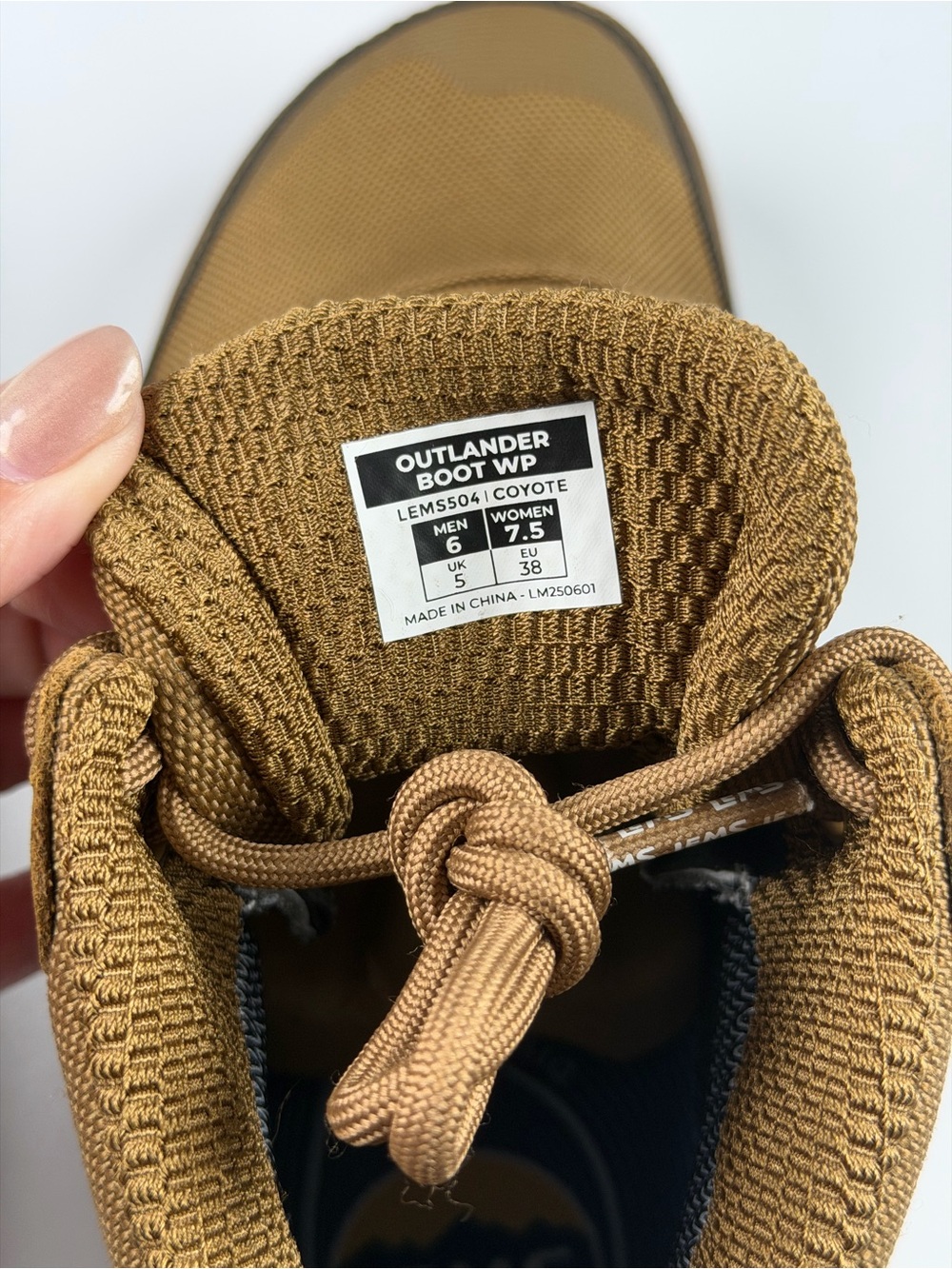 Lems Outlander Boot Waterproof in Coyote, Size 7.5 Women / 6 Men - Picture 13 of 14